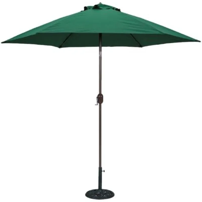 

9 ft Bronze Aluminum Polyester Market Umbrella with Polyester Cover (Base not included)