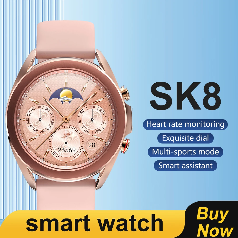 

XUESEVEN SK8 New Bluetooth Smart Watch Bluetooth Call Sport Pressure Sleep monitoring fitness tracker IP68 Waterproof Men Watch