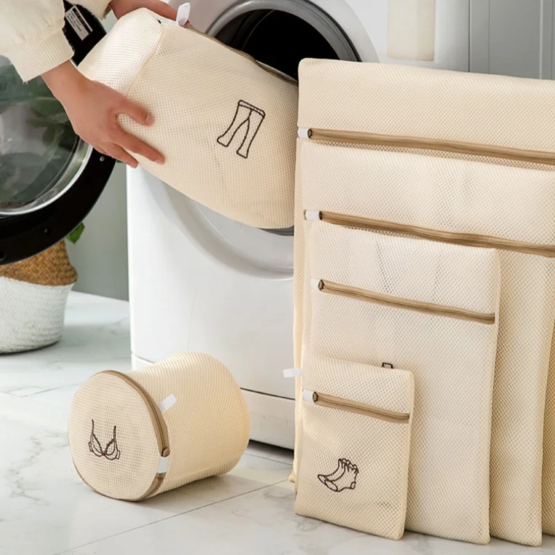 6/1Pcs Mesh Laundry Bags for Delicates, Lingerie Bags for Washing Delicates with Upgraded Premium Zipper, Washing Machine view 2