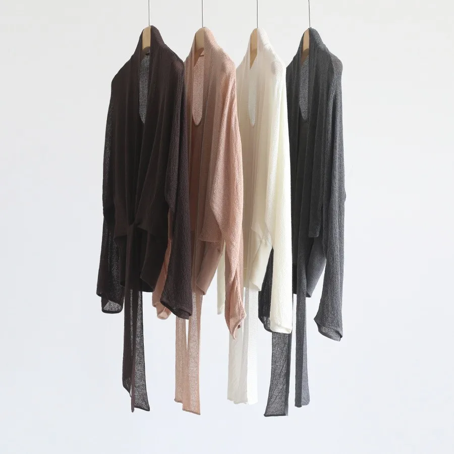 Cardigan Long Sleeve Set Regular Fit Elegant Women Sweater with Standard Length U Neck Pullover Closure Sophisticated Top