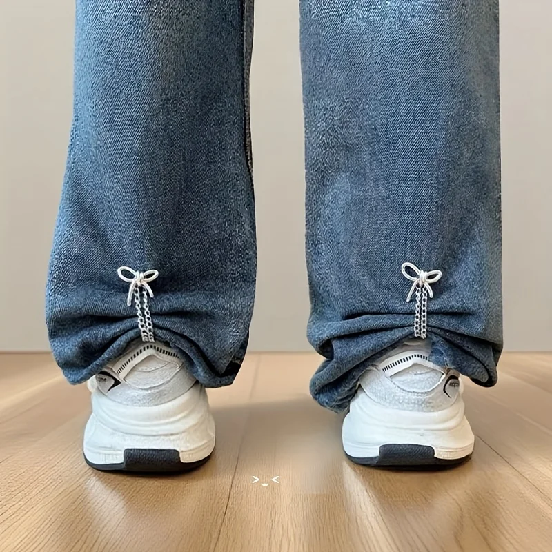 Clipes de Roupa Ajustáveis para Mulheres com Decorações de Borboleta - Encurtamento Instantâneo de Mangas, Adequados para Camisas, Vestidos, Calças