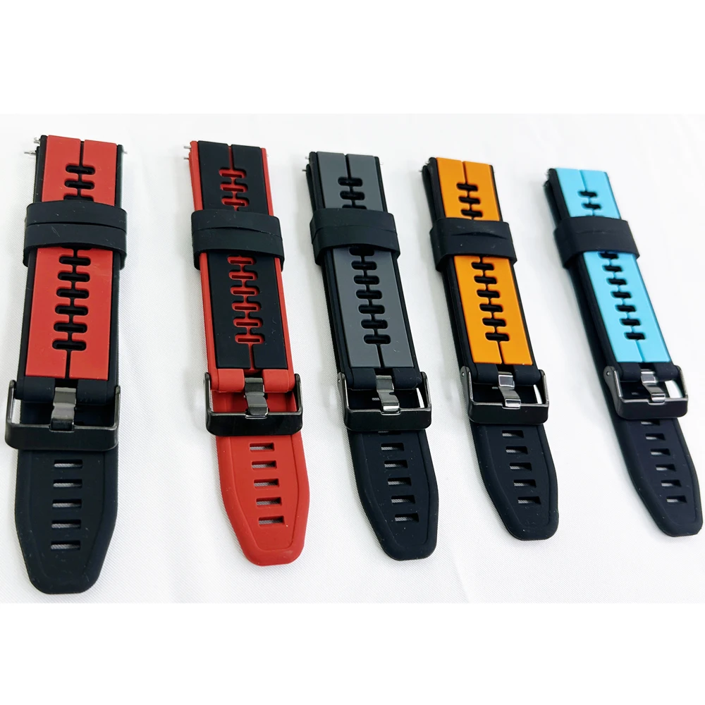 22mm Watchbands For Mi Watch Color Smart Straps Silicone Wrist Band For Xiaomi Imilab kw66/W12 For OnePlus Watch Bracelet Correa