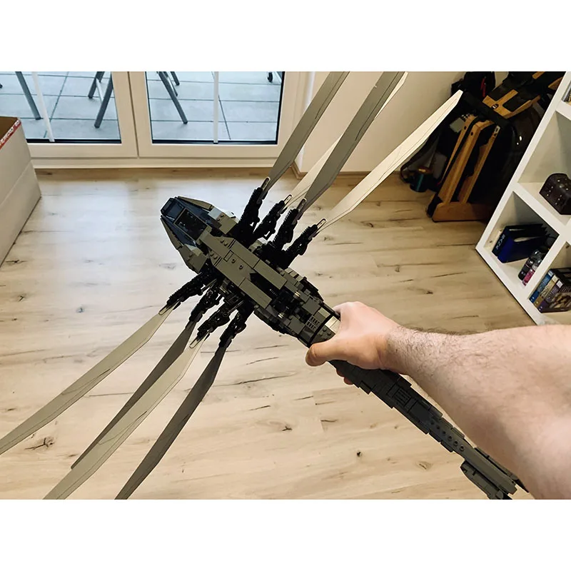 مقاتلة نموذج Moc قوالب بناء وحدات الكثبان الرملية Atreides الملكي Ornithopter التكنولوجيا كتل عيد الميلاد لتقوم بها بنفسك لعبة هدية البناء #6