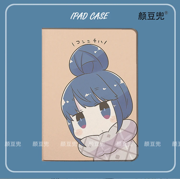 

Shima Rin Anime Yuru Camp Case For iPad Air 4 5 10.9 Mini 5 6 for 2022 Pro 12.9 Case Luxury Silicone For iPad Air 4 5 10.9inch