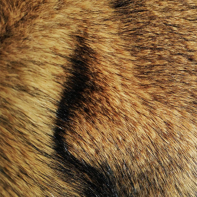 الكركم الأصفر فو الفراء النسيج ، حوالي 3-5 سنتيمتر طرف الشعر الأسود ، فرو الثعلب الاصطناعي ، الخياطة Diy بها بنفسك معطف طوق ، ملابس المرحلة ، الديكور