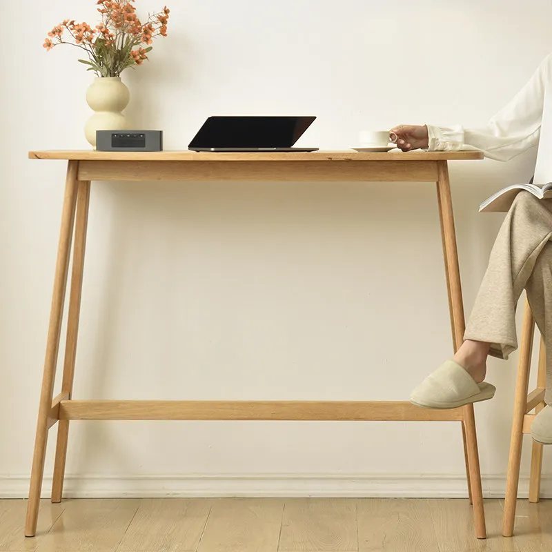 

Modern Minimalism Bar Tables Small-sized Apartment Solid Wood Bar Tables Retro Living Room Furniture Tavola Da Tavola YS40CC