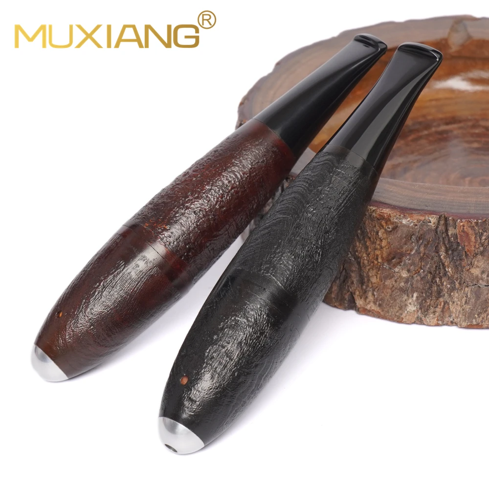 أنبوب تدخين محمول من MUXIANG أنبوب خشب برير للتبغ أنبوب هدايا قابل للفصل أنبوب سيجار على شكل طوربيد #3
