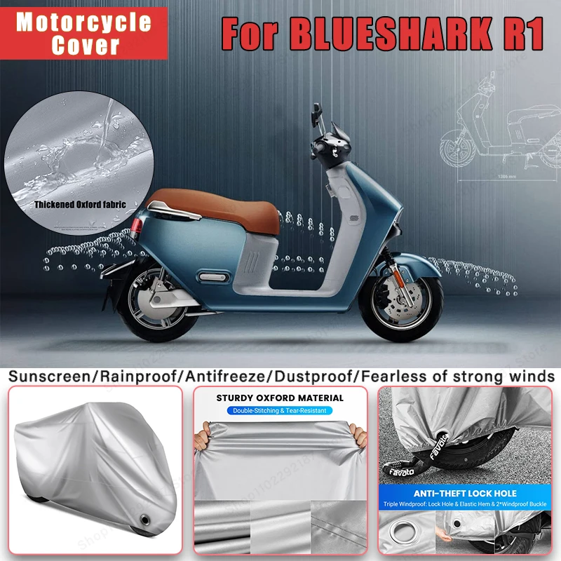 

Чехол для мотоцикла BLUESHARK R1 без ушей - наружная защита всего тела, водонепроницаемые, пылезащитные, термостойкие аксессуары для мотоциклов