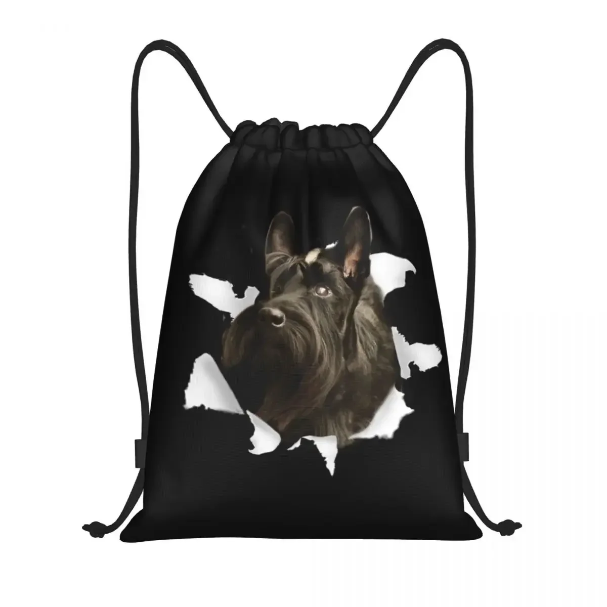 Sujet Sac à dos de sport portable pour hommes et femmes, sacs à dos de rangement pour chien Terrier, proximité wstring, Scottie Training