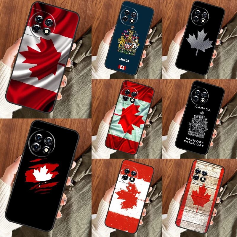 Canada Canadian Flag Case For OnePlus Nord 2 2T CE 3 Lite N10 N20 Ace 8T 9R 9RT 10R 10T 11R 8 9 10 Pro 11 Cover