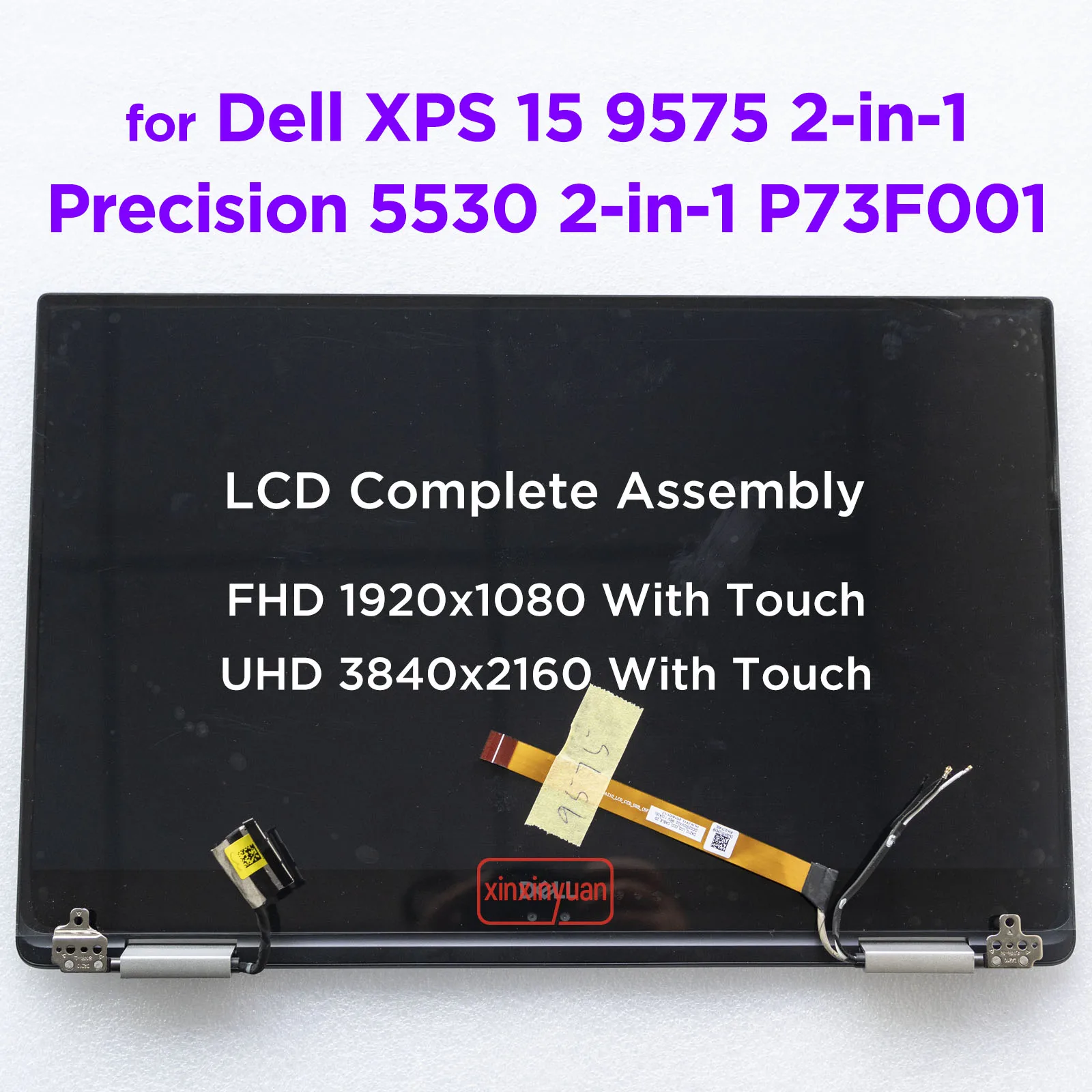 Conjunto Completo da Tela de Toque 15.6 Lcd para Dell Xps 15 9575 2in1 Precisão 5530 2-em1 P73f001 Display Substituição 0vktr1 Novo