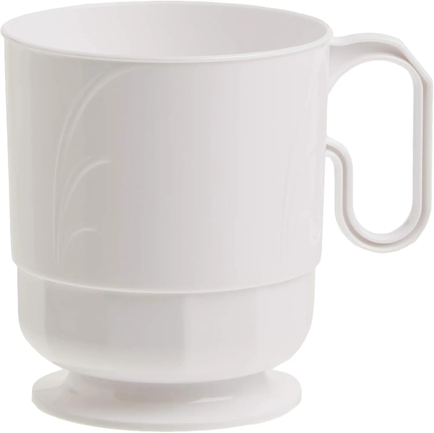 

Lillian Signature Collection 40 Count Elegance Coffee Mug, 8-Ounce, White