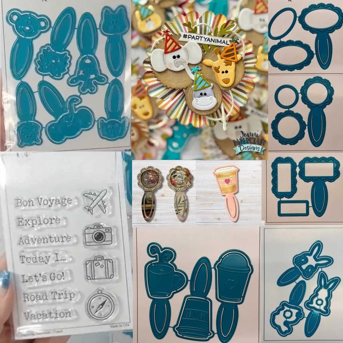 Animal Tails Metal Cutting Dies and Travel Stamps for DIY Making Card Scrapbook Embossed Paper Album Craft Supplie 2026 June New