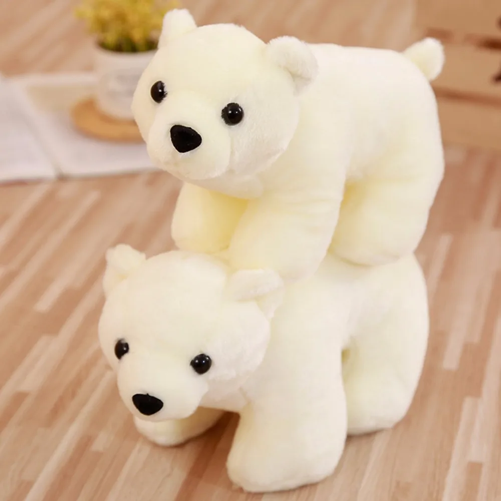 

Plush Baby Toy Polar Bear Stuffed Animal Funny Doll Bear For Children Kids Friends Gift Toys Christmas Birthday