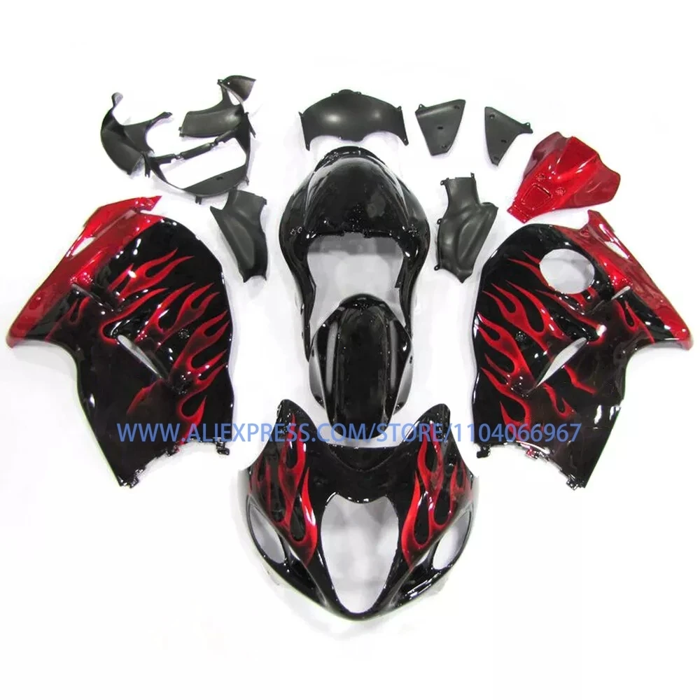For GSX 1300R 1997-2007 Candy Red ABS Fairing Bodywork Cowl Kit GSX1300R 97-07 Motorcycle Fairings Set