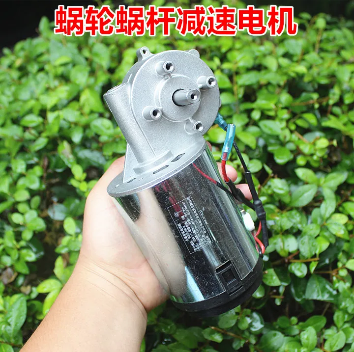 

220V Worm Gear Dc Gear Motor, High-Power and High-Torque Permanent Magnet Dc Forward and Reverse Motor