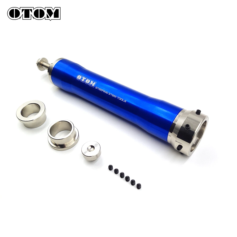 OTOM Universal Motorcycle Steering Stem Bearing Puller Removal Tool Triple Tree Clamp Riser Adaptor Installation Repair Tools