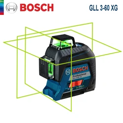 Bosch GLL 3-60 XG Laser Level Green 12 Lines 3D Level Self-Leveling 360 Horizontal & Vertical Cross Laser Levels Measuring Tool