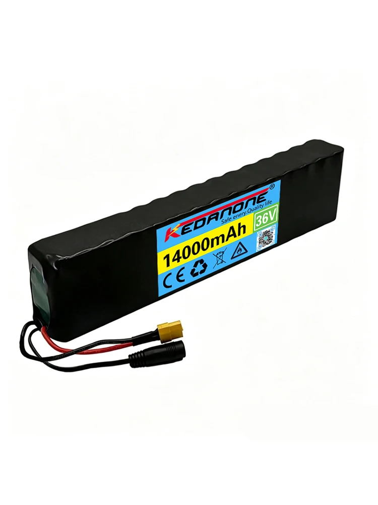 EU-Schnellversand, 18650-Akku mit anpassbarem Stecker, 10S3P 36V 14Ah 18650 600W wiederaufladbarer Lithium-Akku für Roller und Fahrzeuge mit BMS, Fahrräder.