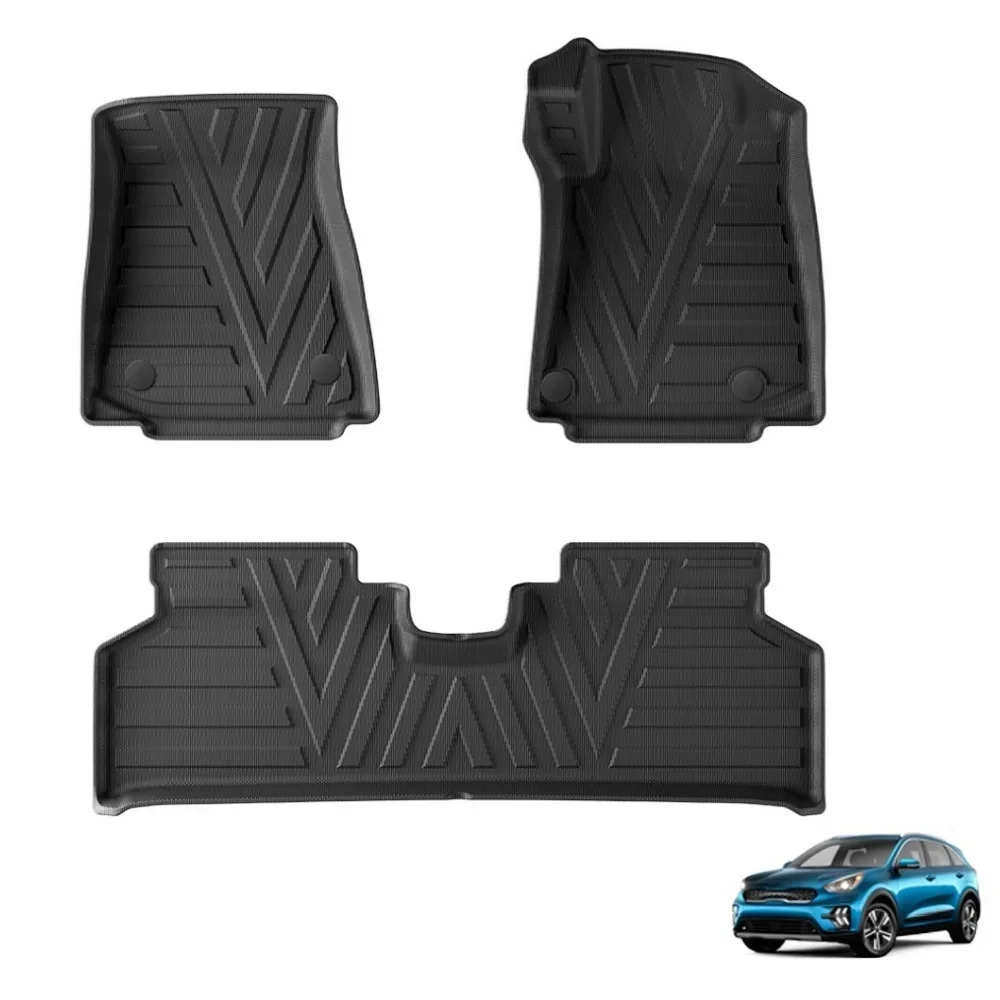 

RHD for Kia Niro 2022-2024 2025 TPE 3D Car Floor Mats Protective Pad Auto Accessories Foot Pad 3PCS Black