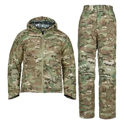 Camo Winter  Tactical Thermal Radiation Warm Set Thickened Waterproof Outdoor Hunting Combat Wear-resistant Clothing