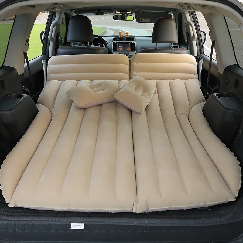 

Inflatable Car Travel Bed Oxford Cloth Universal SUV Air Mattress Backseat Snooze Pad For Car Travel And Vehicle Use