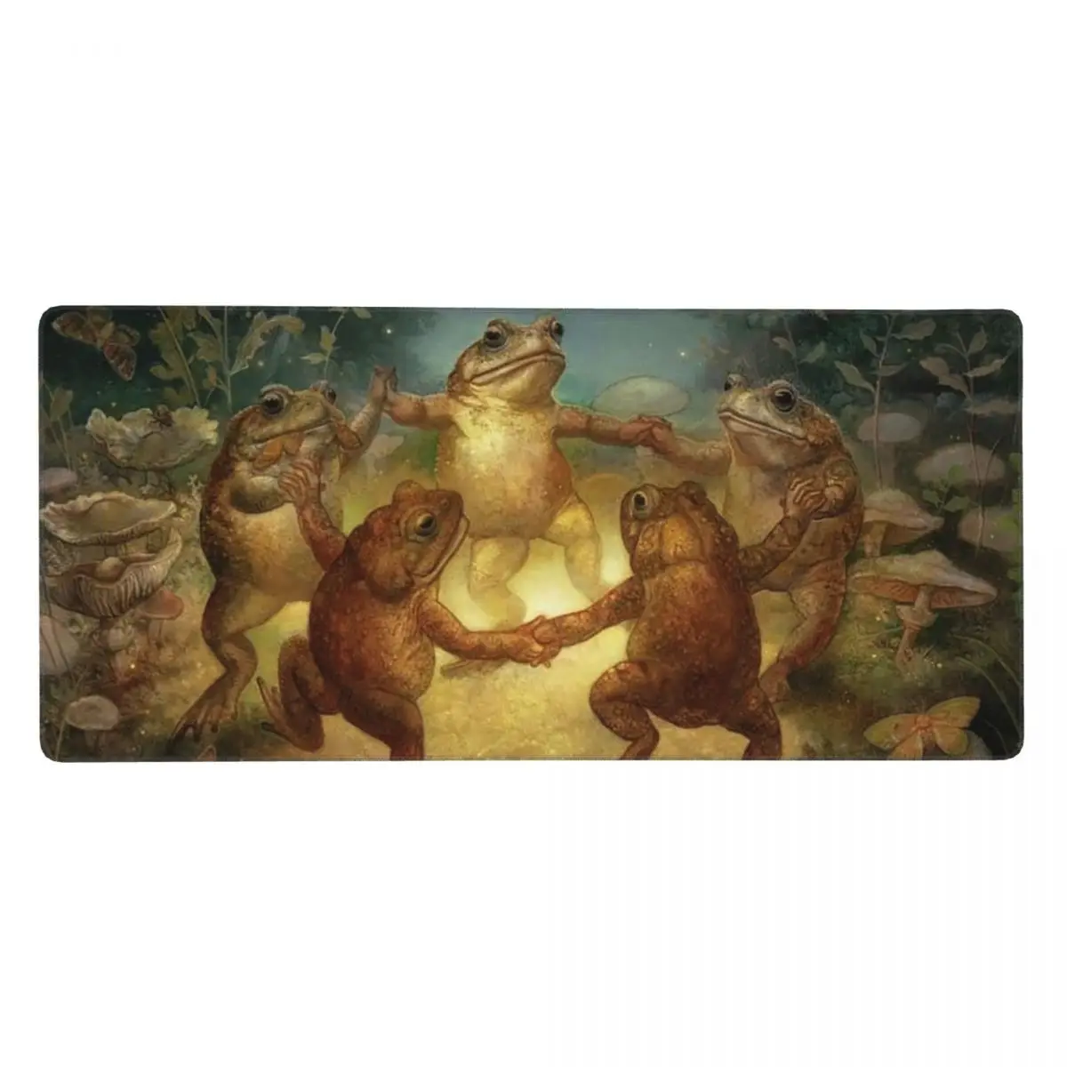 Lively And Romantic Frog Party Large Mouse Pad Computer Keyboard Mouse Mat Gaming Laptop Desk Mat Office Accessories Table Mats