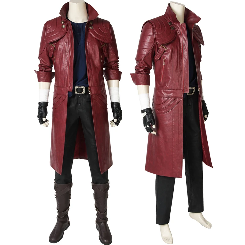 

Adult Male Popular Game DMC5Cosplay Jacket Dante Costume Hunter Tony Halloween Carnival Customization Complete Set Of Equipment