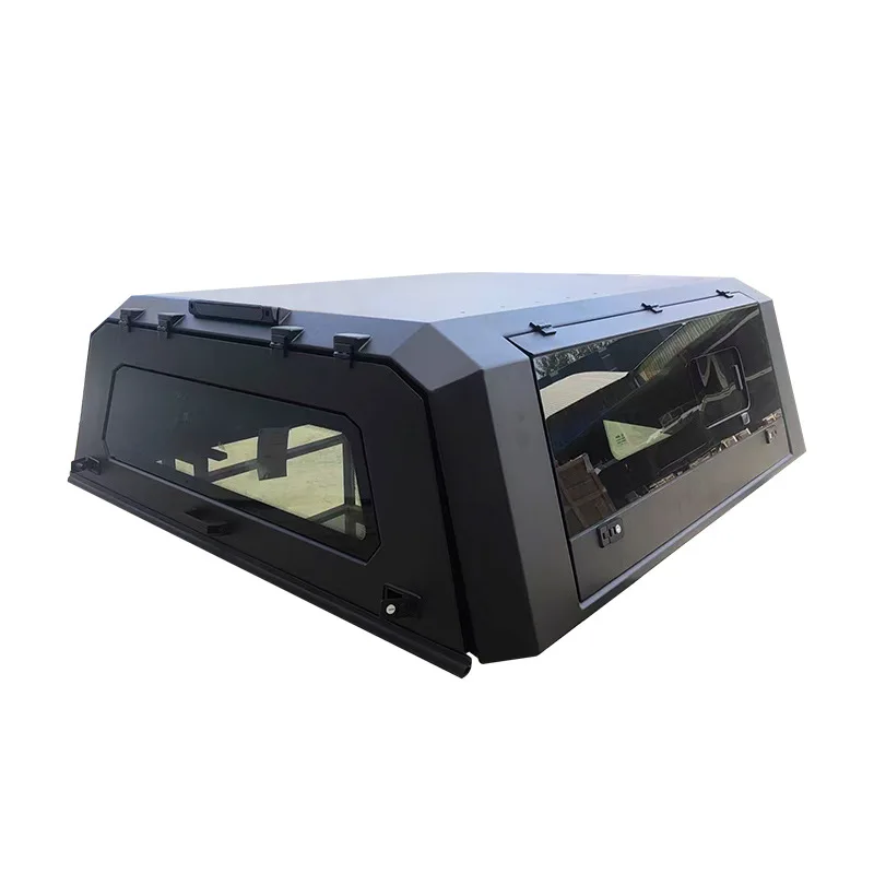 Pickup truck modification parts accessories, three-sided opening and closing rear box cover, high cover, all-glass transparent