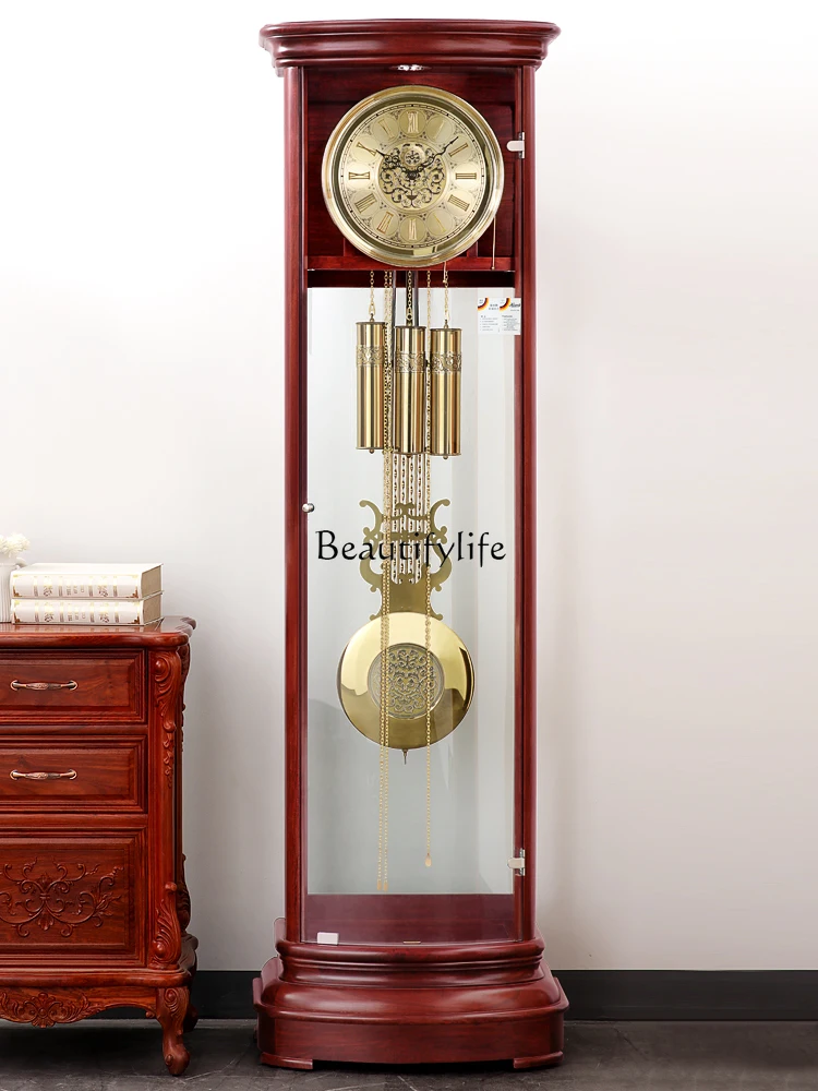 Living Room Light Luxury Modern Floor Large Clock Simple Retro Mechanical Floor Clock