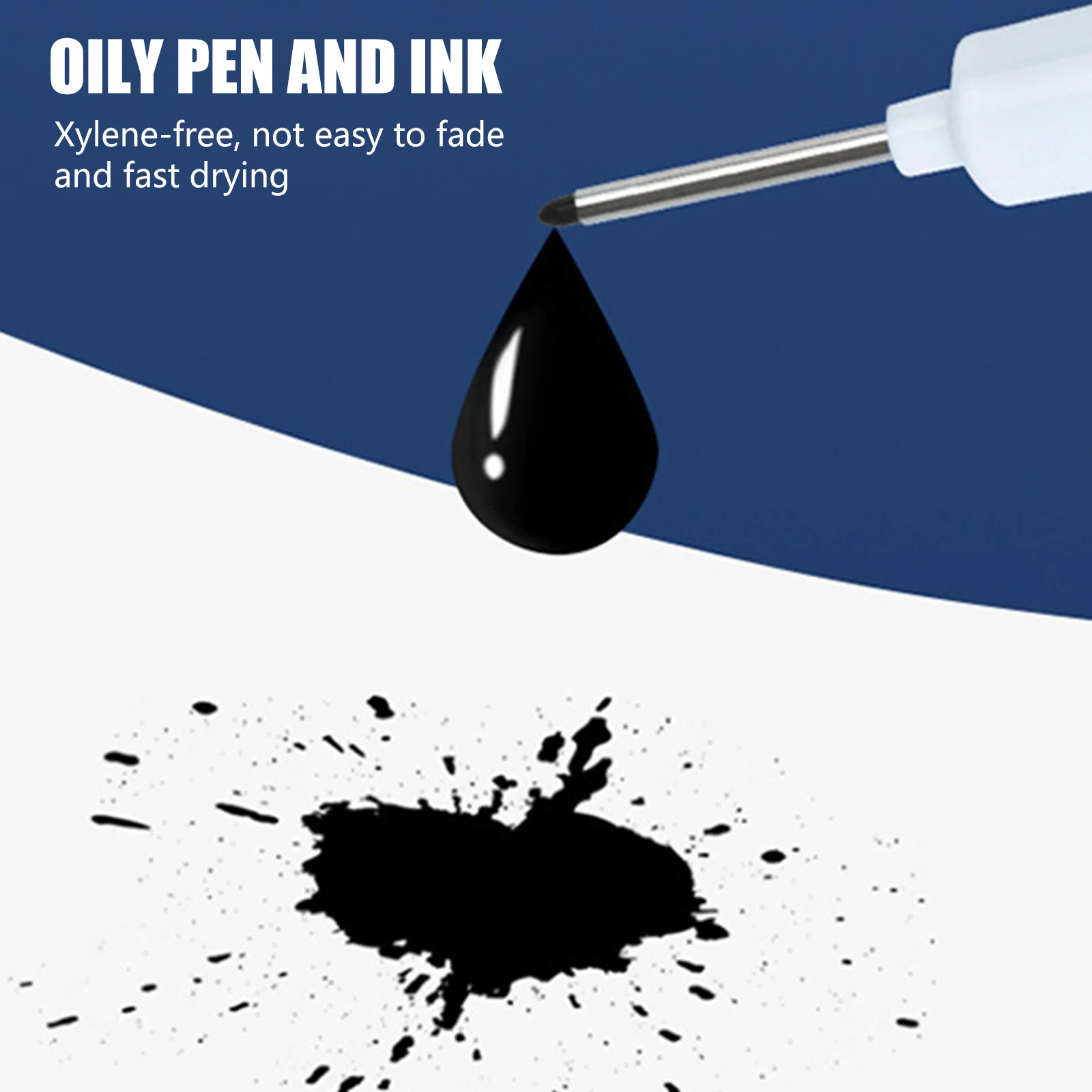 Deep Drill Hole Long Nib Scriber Pen Mechanical Carpentry Colorful Marker Pen for Hardware Car Shelf Mark