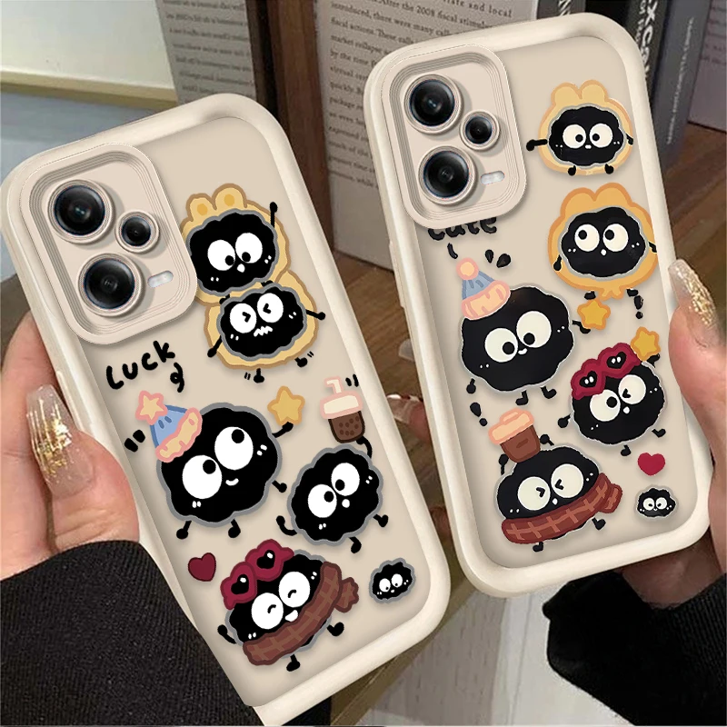 Cartoon Lovely Big Eye Eggette Case for Xiaomi Redmi Note 13 12 11 Pro Plus 4G 5G 12S 11S 10S 10 9 9S Redmi 14C 13C 12C A3 12