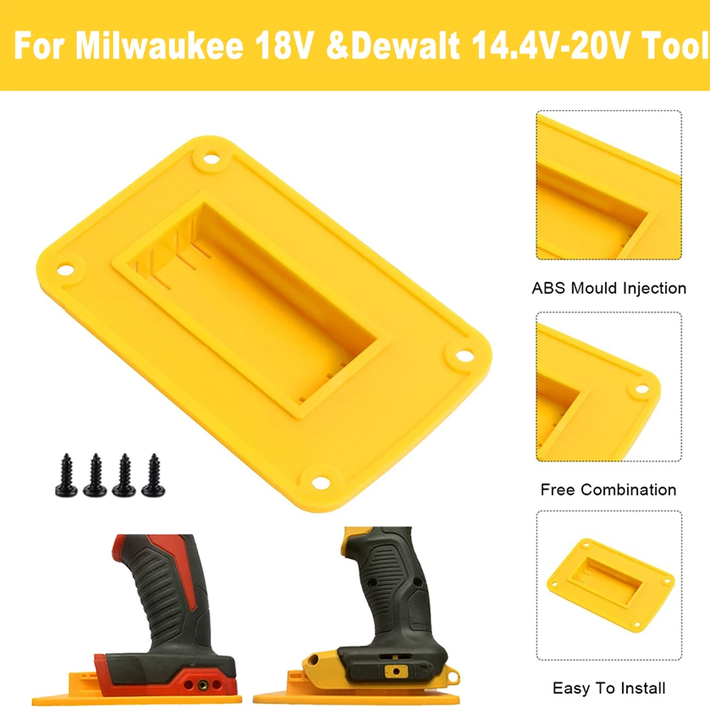 3/5/10Tool Holder Dock Wall Mount Storage Rack For Dewalt 14.4V/18V/20V For Milwaukee 18V Fixing Devices Drill Tools Holder