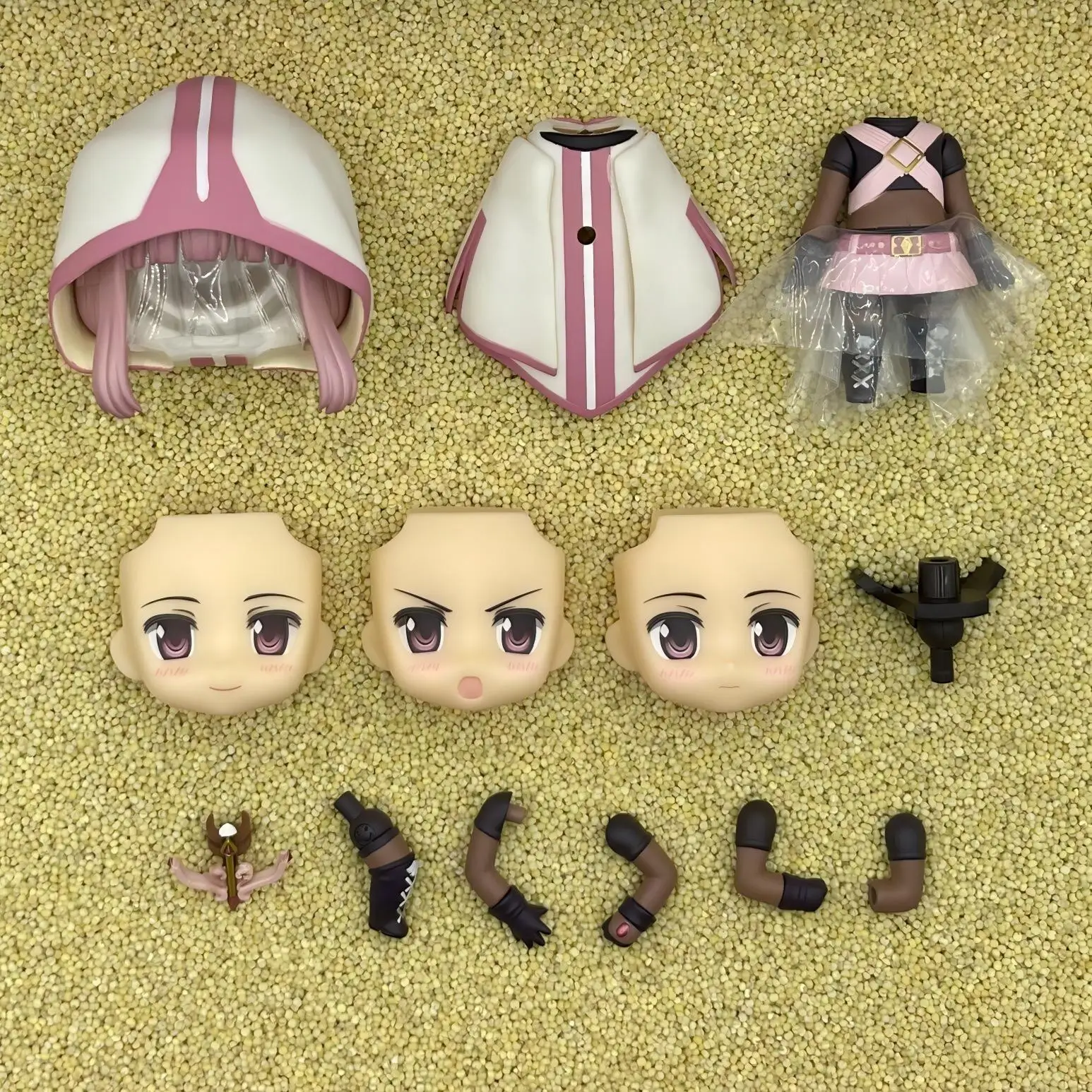 GSC Clay Man Hair white model OB11 doll accessories
