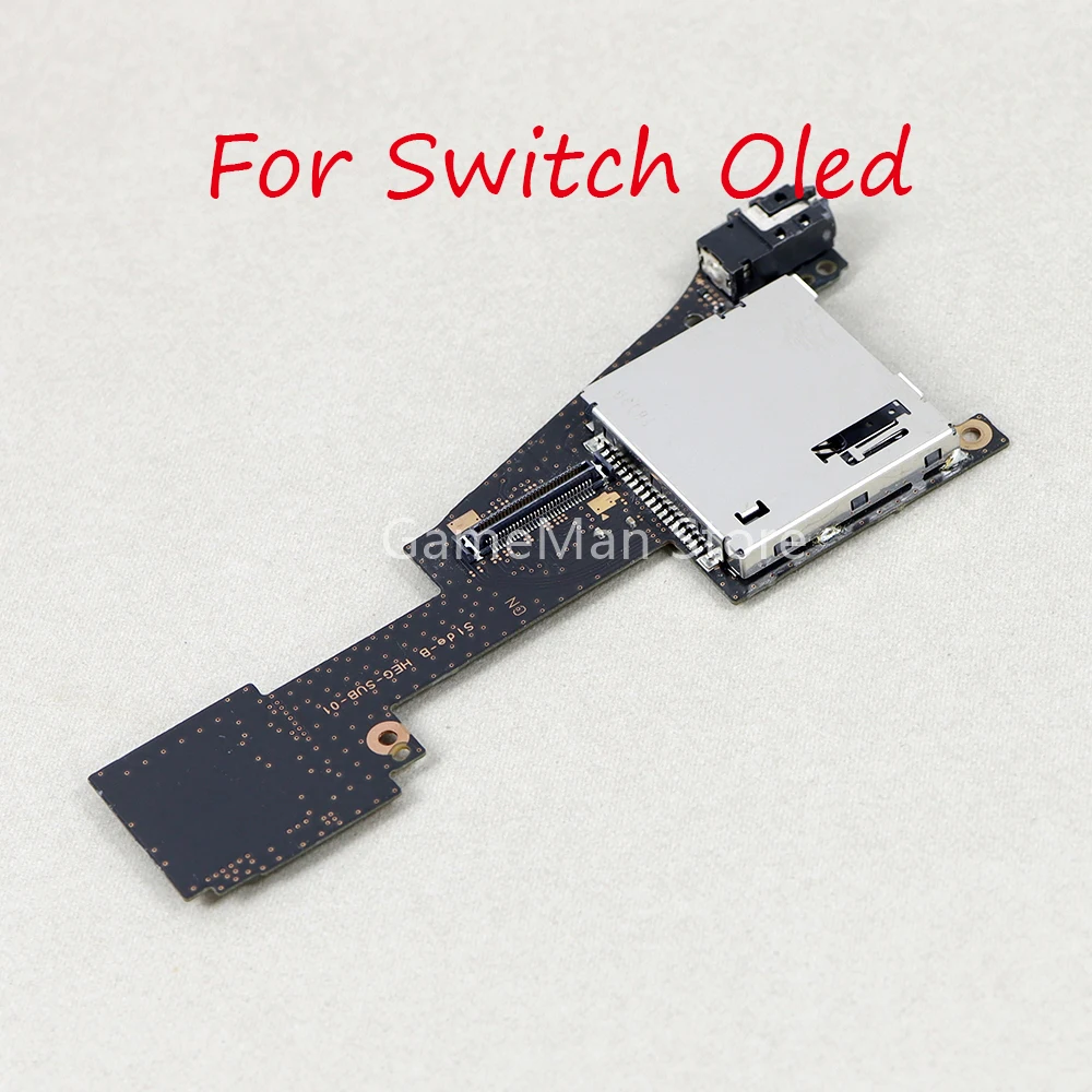 

1pc Replacement For Nintendo Switch Oled Game Card Slot Reader with Headphone Audio Jack Socket Board