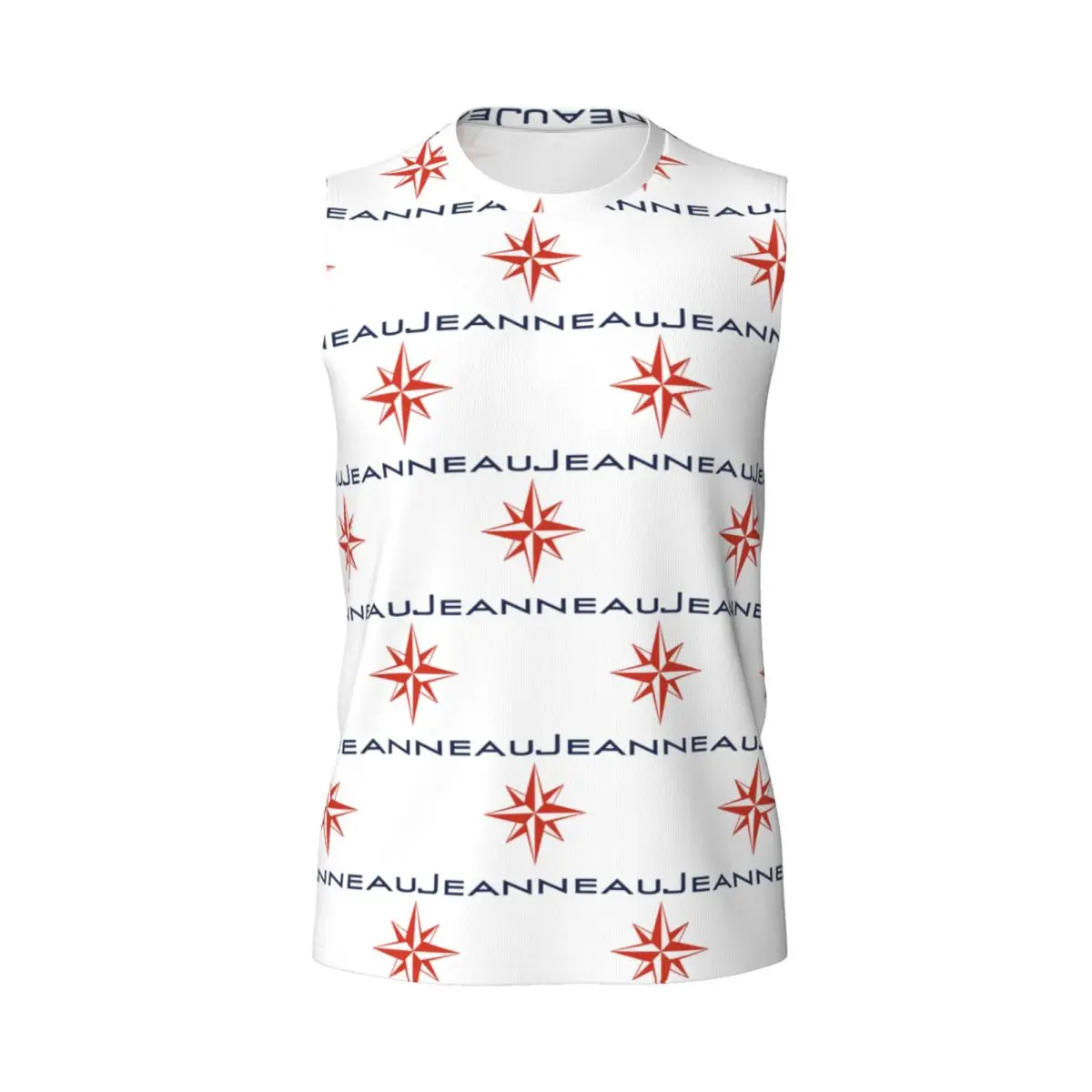 Jeanneau Yachts Men Printed Sleeveless T-shirt Casual Hip Hop Street Style Beach Holiday Tank Tops