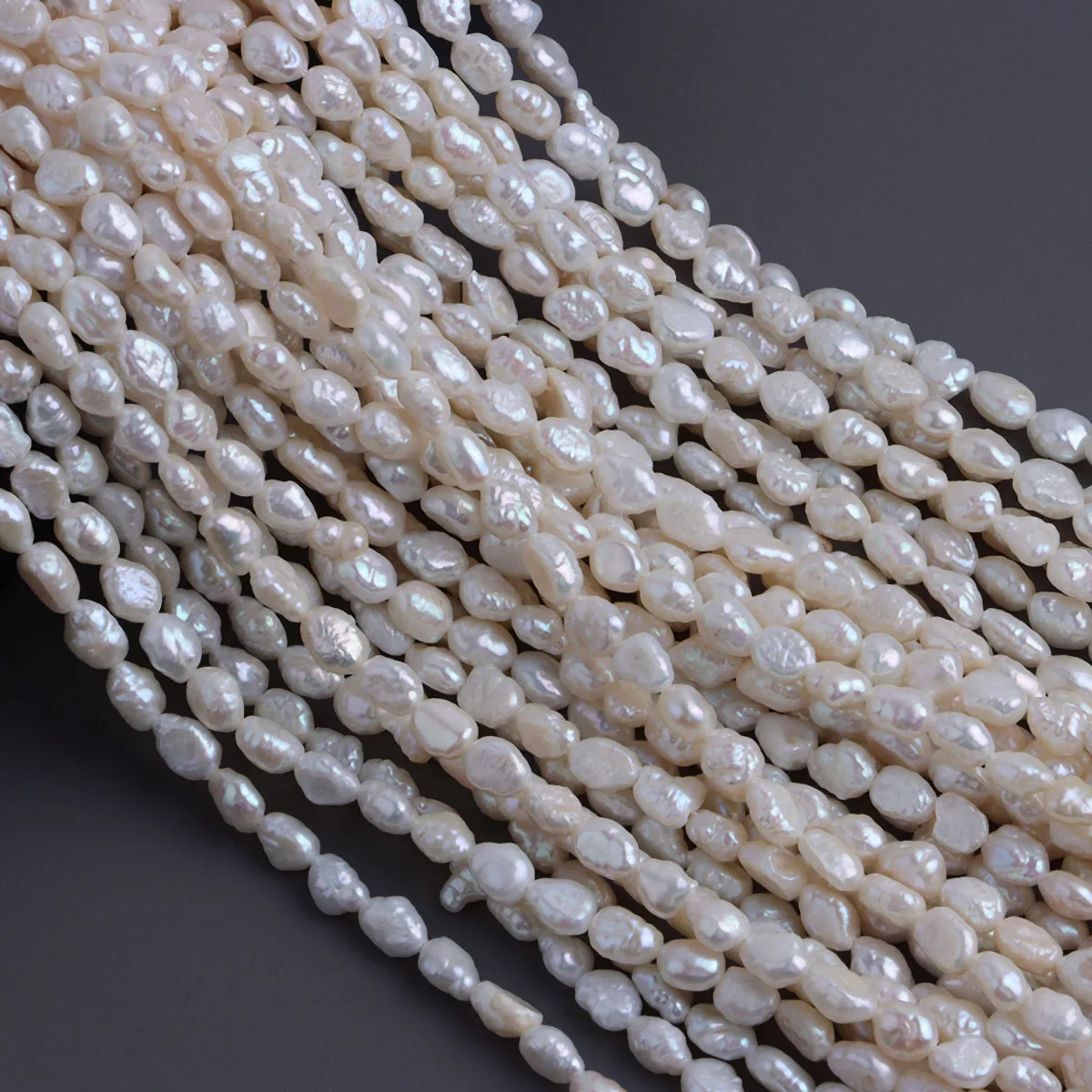 

Cost-effective, Natural Fresh Water 5-6mm Wild Seedless Popcorn Pearl DIY Handmade Jewelry Accessories