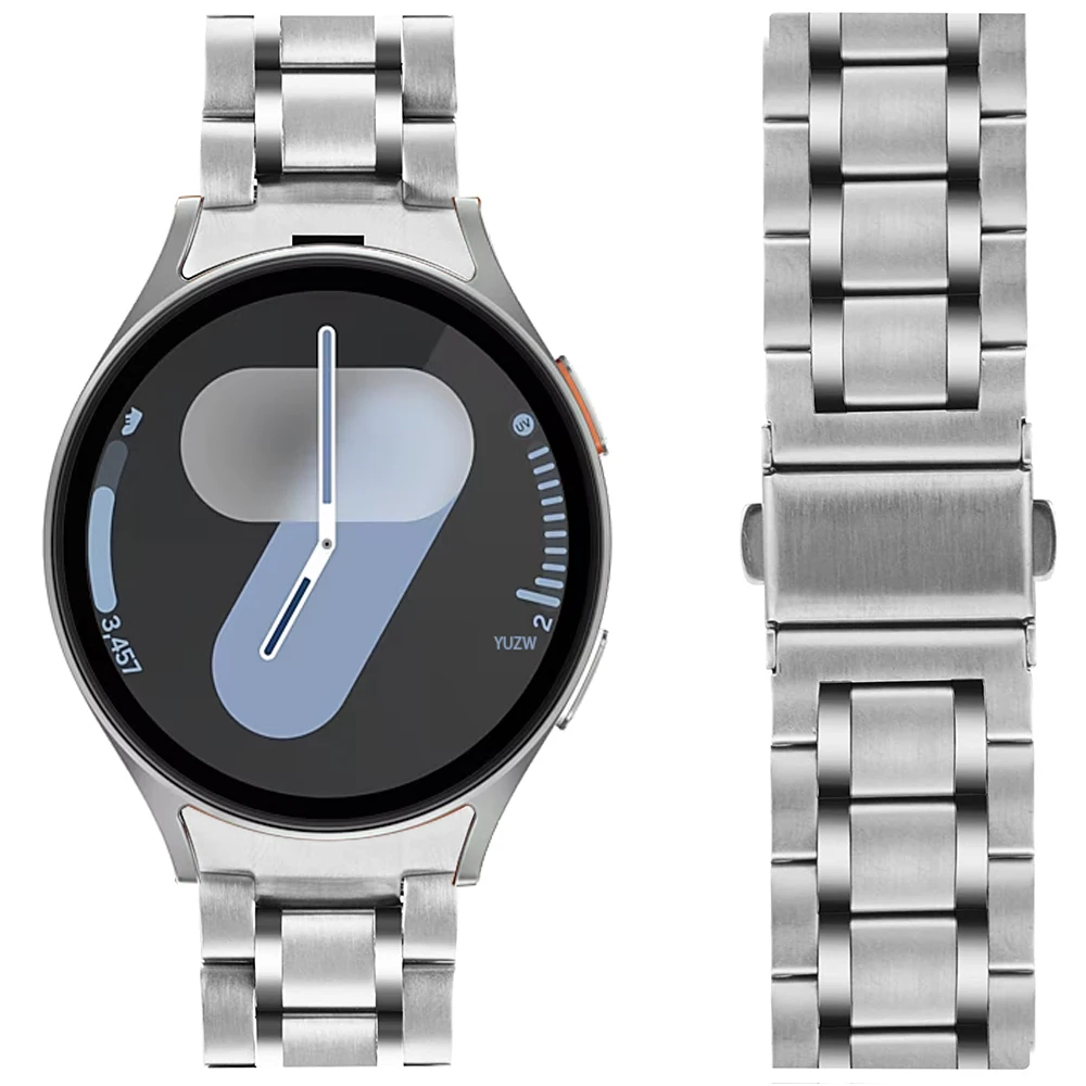 

Ремешок для Samsung Galaxy Watch 7, аксессуары, роскошный металлический браслет correa Galaxy watch 7 FE 6 5 4 5Pro 45/40/44 мм, ремешки без зазоров