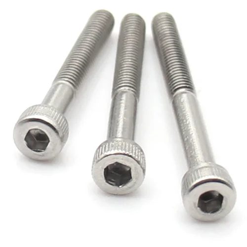 Imagen 2 del producto 1-10 Uds M3 M4 M5 M6 M8 M10 M12 M14 M16 304 tornillos de cabeza hueca hexagonal de acero inoxidable cabezal de cilindro de agarre moleteado DIN 912