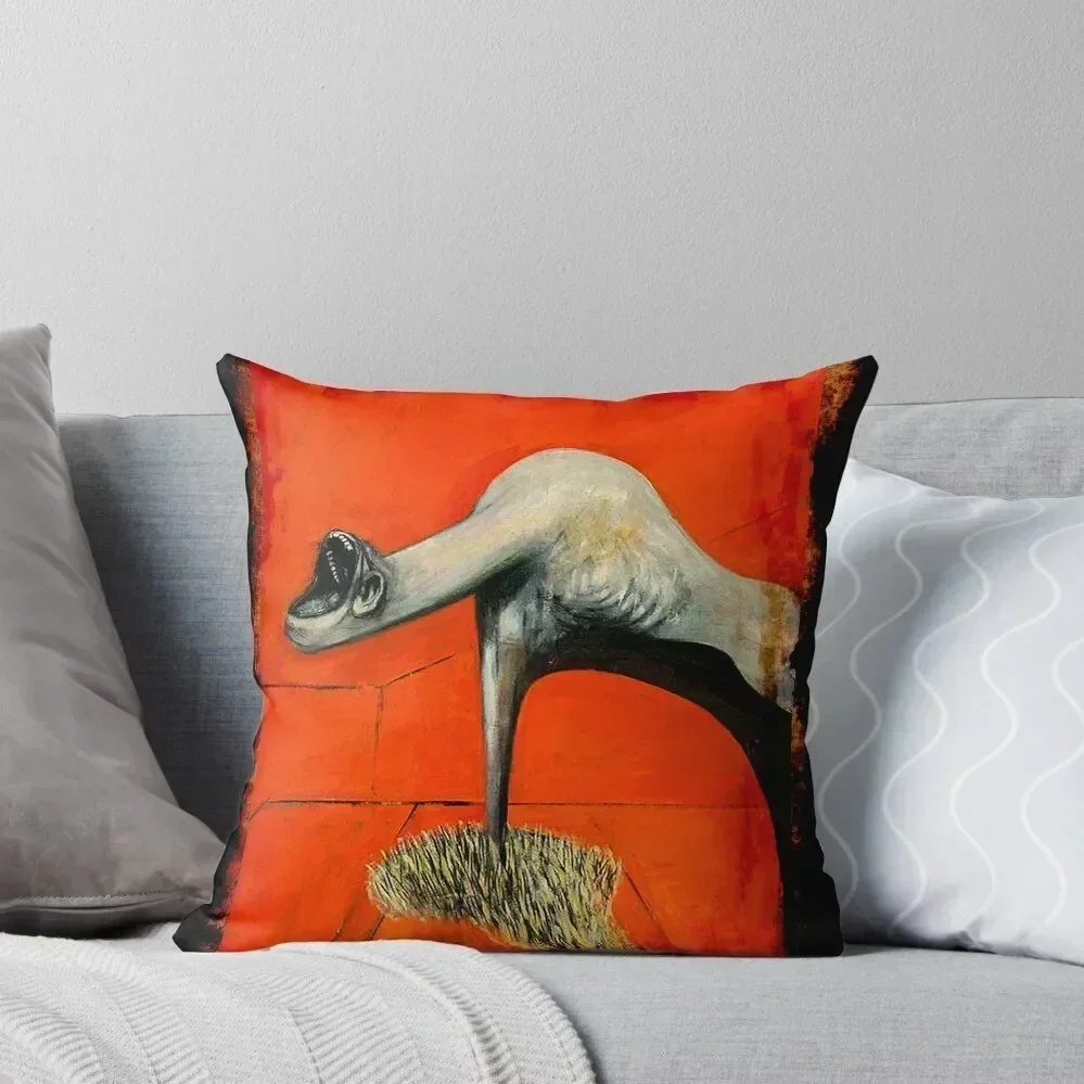 

Figure at base of crucifixion Francis Bacon painting art lover artist gift t shirt or mask Throw Pillow