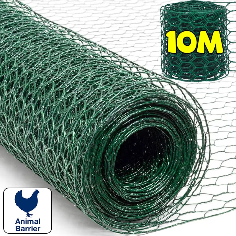 

Шестиугольная проволочная сетка 10/1 м, куриная проволока, забор, цветочный или птица, сад, цветочные композиции, защитные сетки для растений, цветов