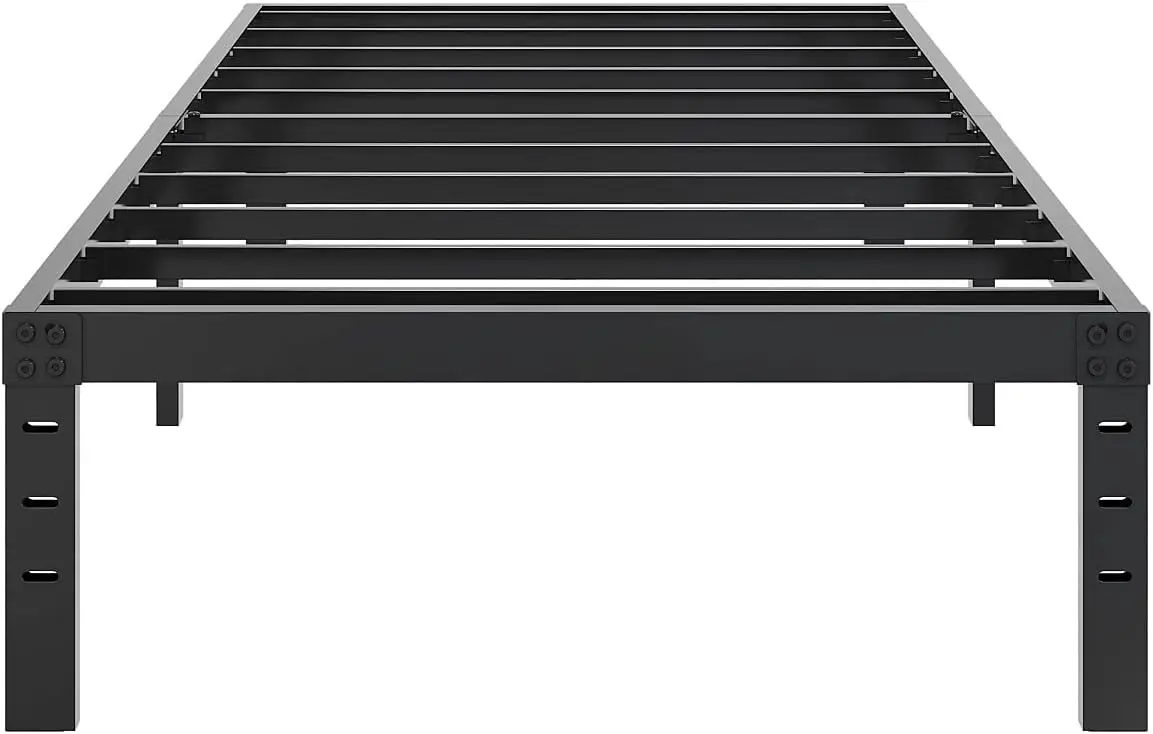 

XL Bed Frame 14 Inch Metal Platform Bed Frame with Heavy Duty Steel Slat Support/Noise-Free/No Box Spring Needed/Modern Twi