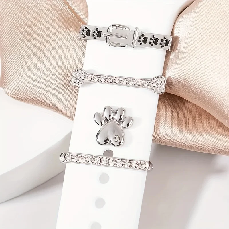 أنيق وغريب الأطوار: أبازيم حزام ساعة مزخرفة مستوحاة من الرسوم المتحركة وحلقات زينة للإكسسوارات العصرية #3