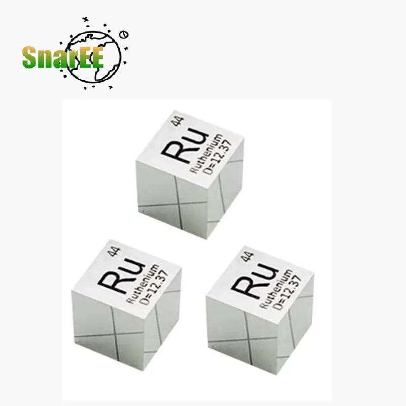 Ruthenium Element Cube High Purity Ru Ruthenium Cube 10x10x10mm Scientific Research Materials Holiday Gifts