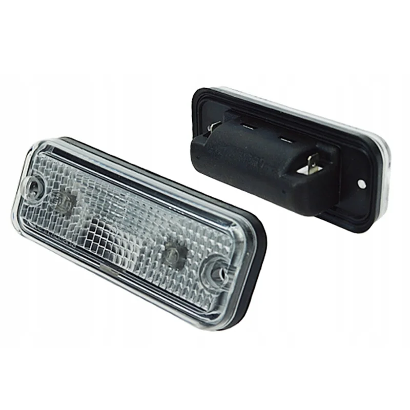 2 Pcs White Cab Roof Marker Lights For Mercedes Benz Cab Atego Axor Actros Mp1 Mp2 Mp3 Sunvisor Light OEM 0008263447 0028200056