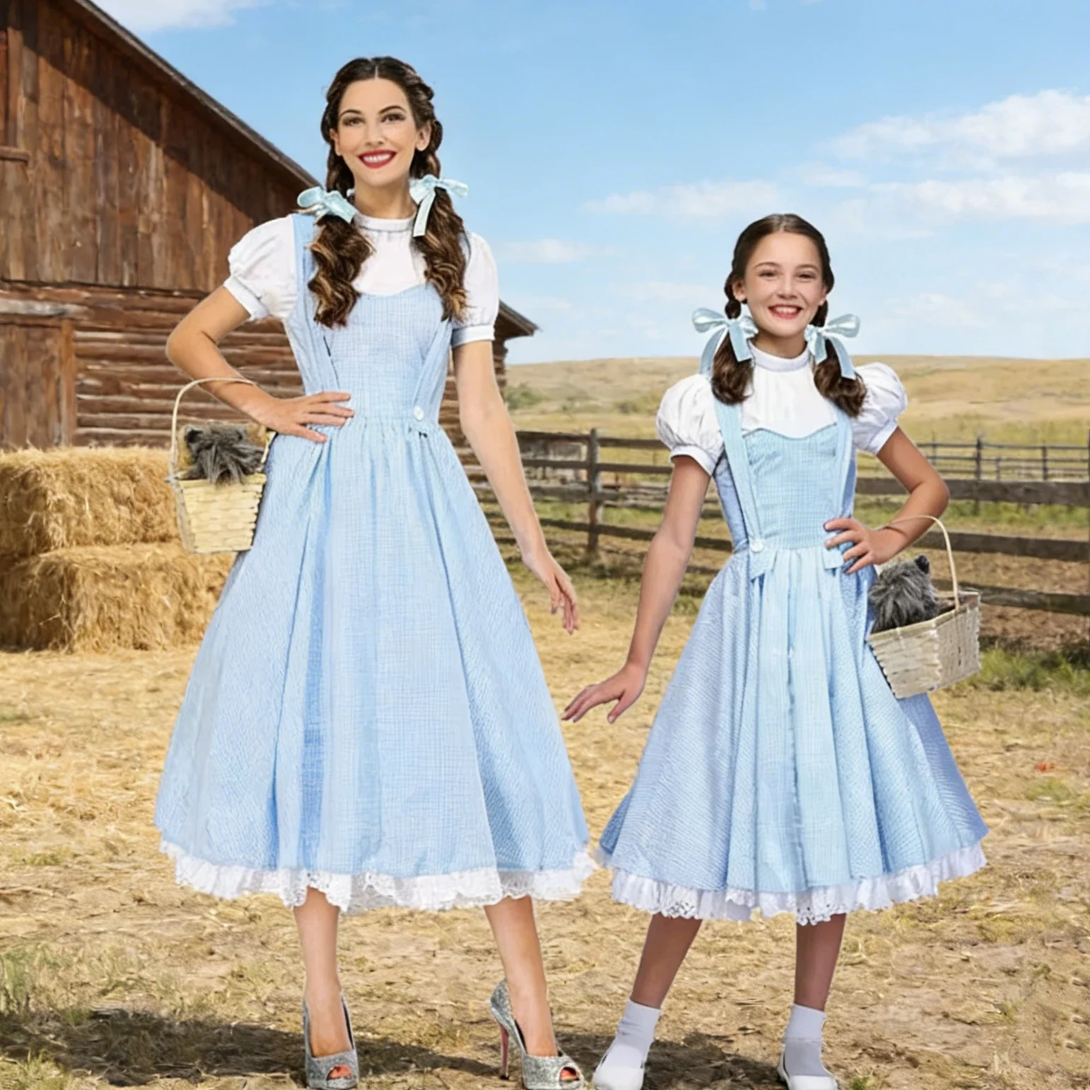 

Carnival Movie Womens Costume Adult Enfant Fairytale Character Blue Maid Dress Outfit Cosplay Halloween Dress Up Costumes