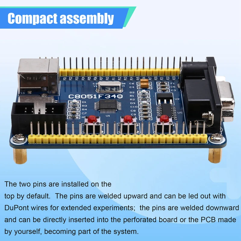 C8051F340 Microcontroller Development Board Core Board Learning Board System Board