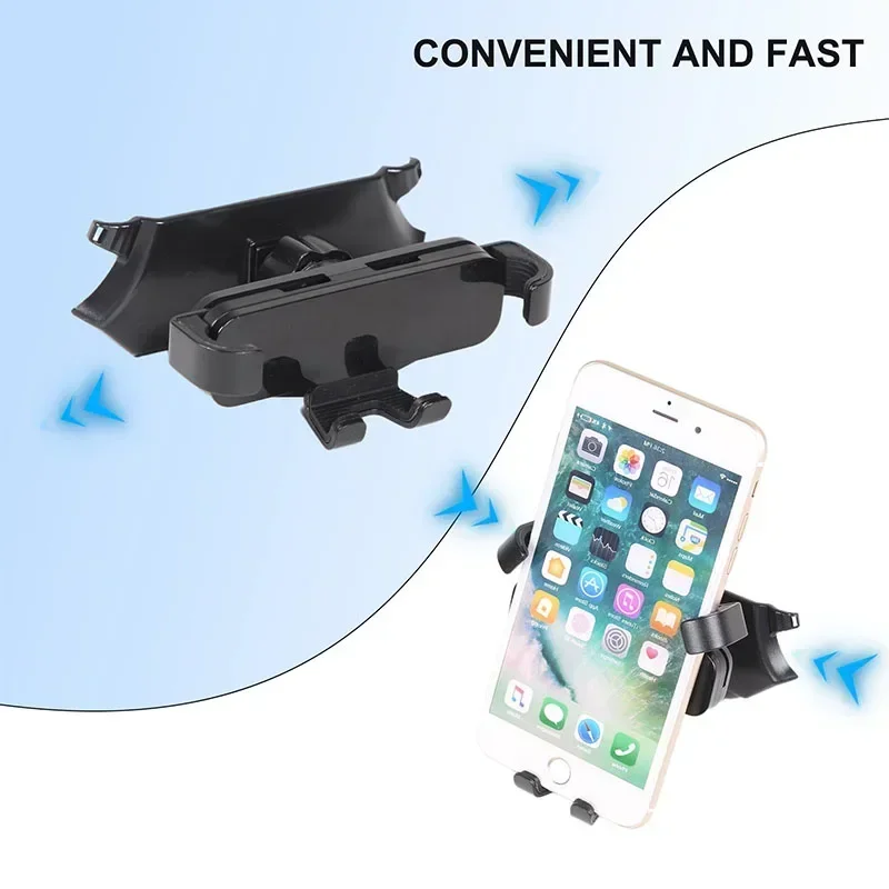 

For Porsche 718 2016-2022 ABS Black Car Mobile Phone Holder Mounts Bracket GPS Stand Rotatable Support Interior Car Accessories