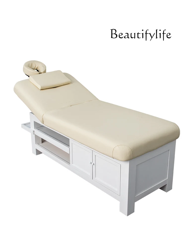 

Massage Bed Massage Push Back Multifunctional Locker Solid Wood Bed Physiotherapy Bed Full Body Massage Couch