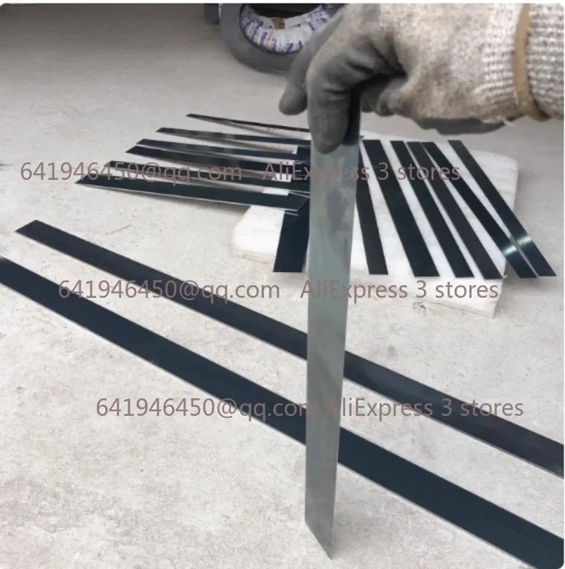 65mn High Elastic Spring Steel Strip Thickness 0.5-2.5mm Quenched Manganese Steel Plate Hard Spring Gaskets Length 500mm